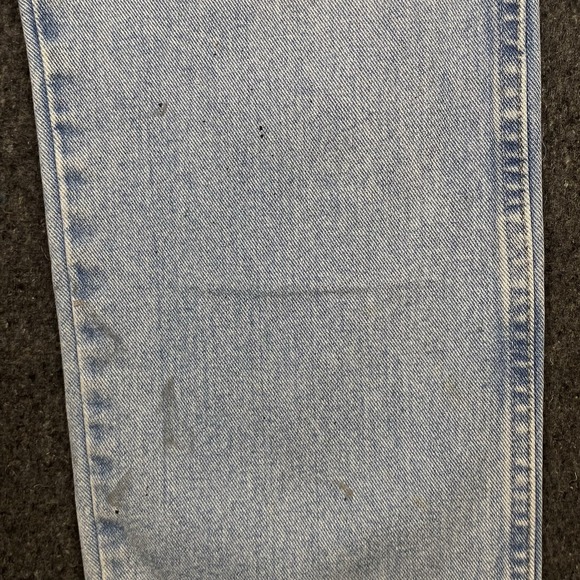 Wrangler Cowboy Western Light Washed Blue Jeans Men's 36x34 Denim Distressed - Picture 2 of 9